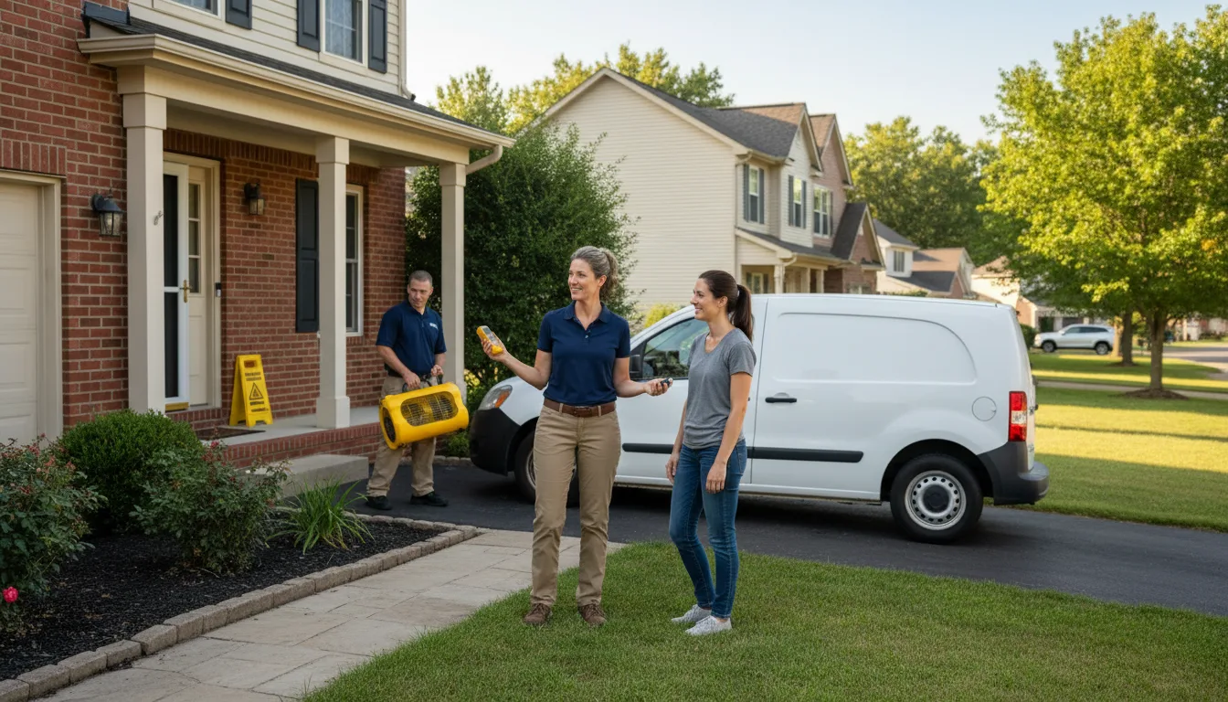 Residential water damage restoration in Winnetoon, NE